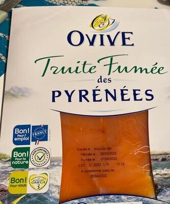 Truite fumée des Pyrénées front packaging