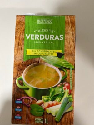 Caldo de verduras front packaging