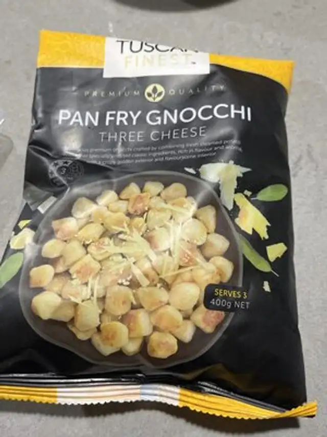 3 Cheese Gnocchi front packaging