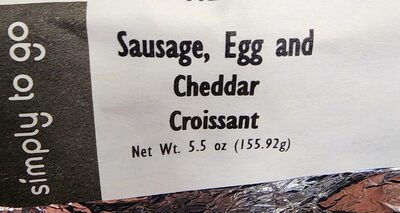 Sausage Egg And Cheddar Croissant