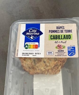 Râpés pommes de terre cabillaud