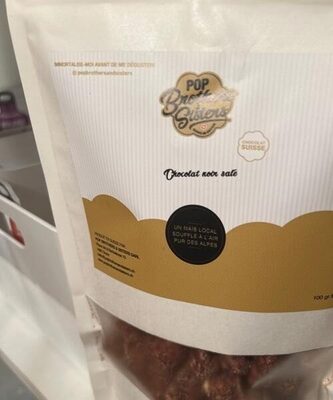 Popcorn chocolat noir salé