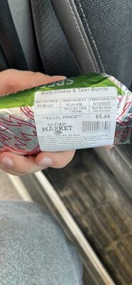 Beefy Cheese & Tater Burrito