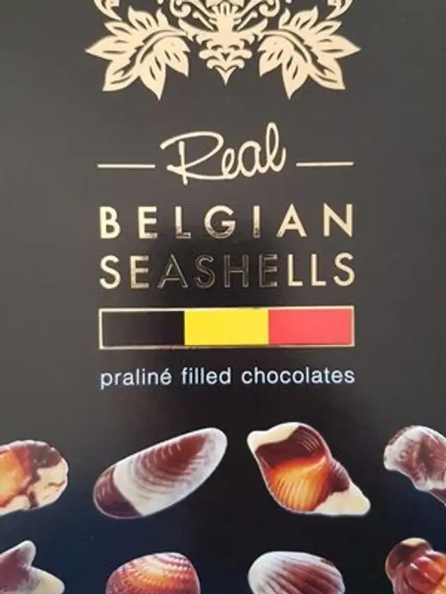 Belgian seashells front packaging