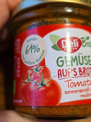 Gemüse auf Brot - Tomate front packaging