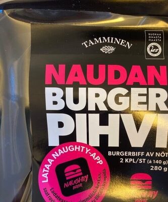 Naudan burger pihvi