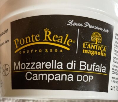 Mozzarella di bufala campana DOP front packaging