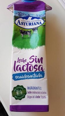 Leche sin lactosa semidesnatada