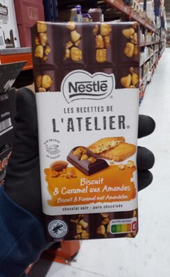 Netsle Les Recettes de L'atelier Biscuit y caramelo con almendras