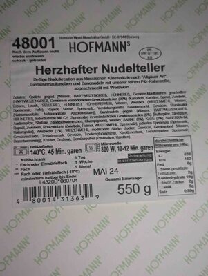 Herzafter Nudelteller