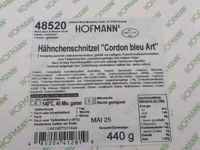 Hähnchenschnitzel "Cordin bleu Art"