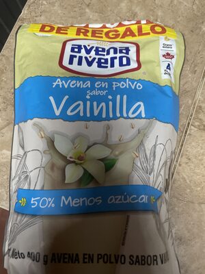avena rivero en polvo sabor vainilla