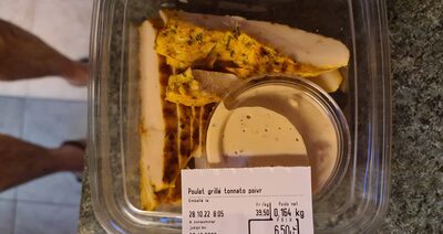 Poulet grillé tonnato poivre front packaging