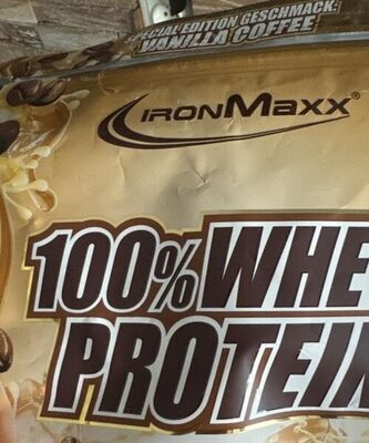 100% whey Protein front packaging