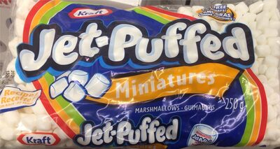 Marshmallows Mini White Jet Puffed 250G (24) 526099 front packaging