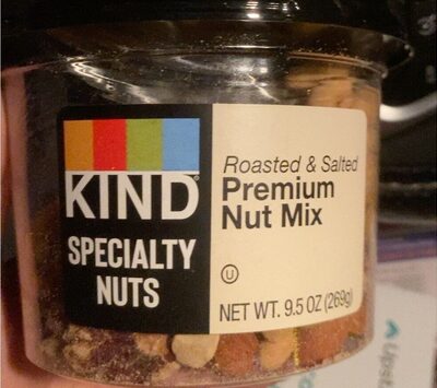Premium nut mix front packaging