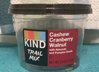 Trial mix(Cashew/Cranberry/Walnut w/Almond & Pumpkin Seeds
