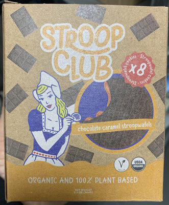 Chocolate caramel stroopwafels front packaging