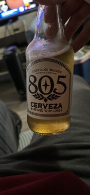 805 Cerveza Brewed with Lime front packaging