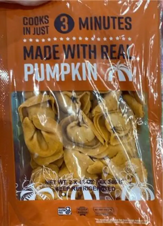 Gluten-Free Pumpkin Tortelloni front packaging