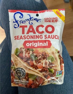 Ground Beef Taco Seasoning Sauce, Original front packaging