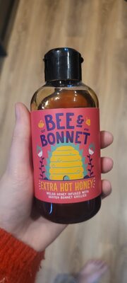 Bee & Bonnet Extra Hot Honey front packaging