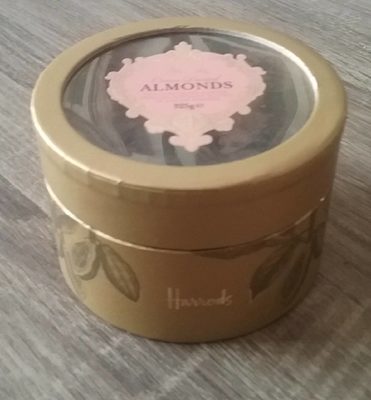 Cocoa dusted almond front packaging