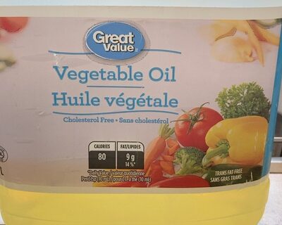 Huile végétale front packaging