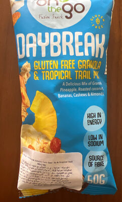 Daybreak glutin Free granola & tropical trail mix