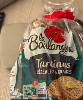 Tartines céréales et graines front packaging