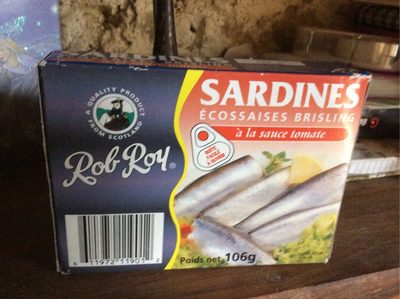 Sardines Écossaises Brisling, à la sauce tomate front packaging