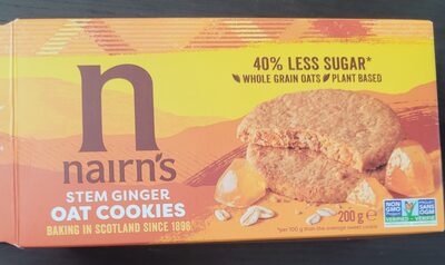 Stem Ginger Oat Cookies front packaging