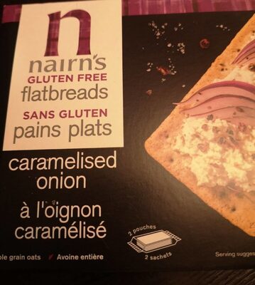 Gluten Free Caramelized Onion Oat Flatbreads