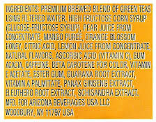 Arizona Rx Energy Herbal Tonic ingredients label