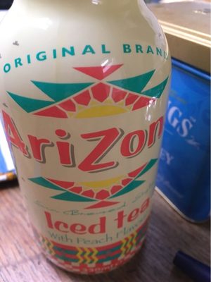Iced tea with peach flavour
