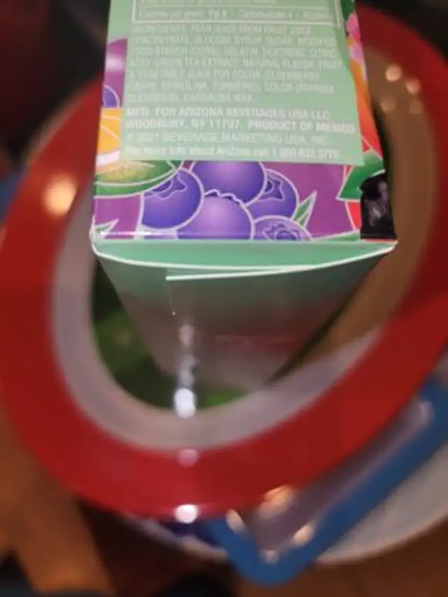 Green Tea Fruit Snacks ingredients label