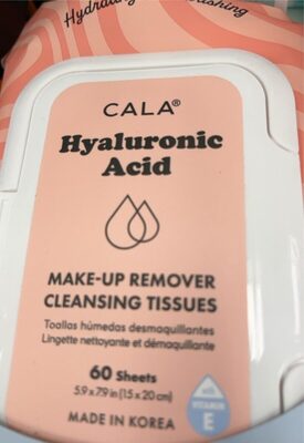 Hyaluronic acid make-up remover