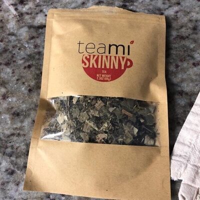 Skinny detox tea front packaging