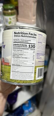 Sweetened Condensed Filled Milk nutrition facts table