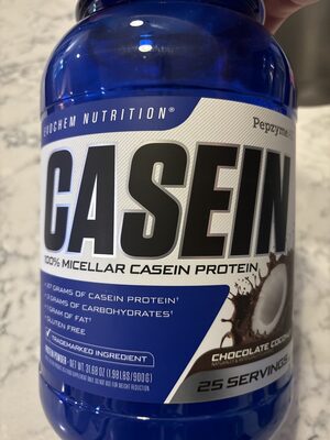 Casein 100% Micellar Casein Protein Coconut front packaging