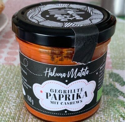 Gegrillte paprika mit Cashews