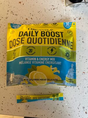Daily Boost Vitamin & Energy Mix front packaging