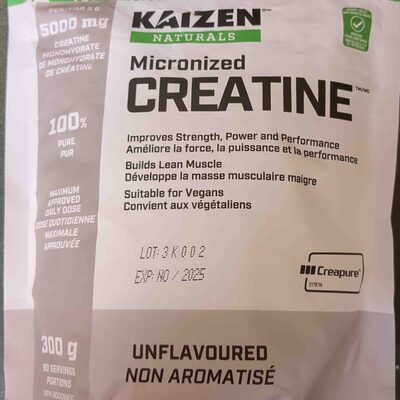 Micronized Creatine front packaging