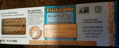 Brown Rice Pasta Lasagne