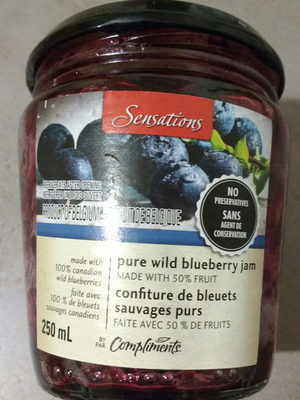 Confiture De Bleuets Sauvages Pures
