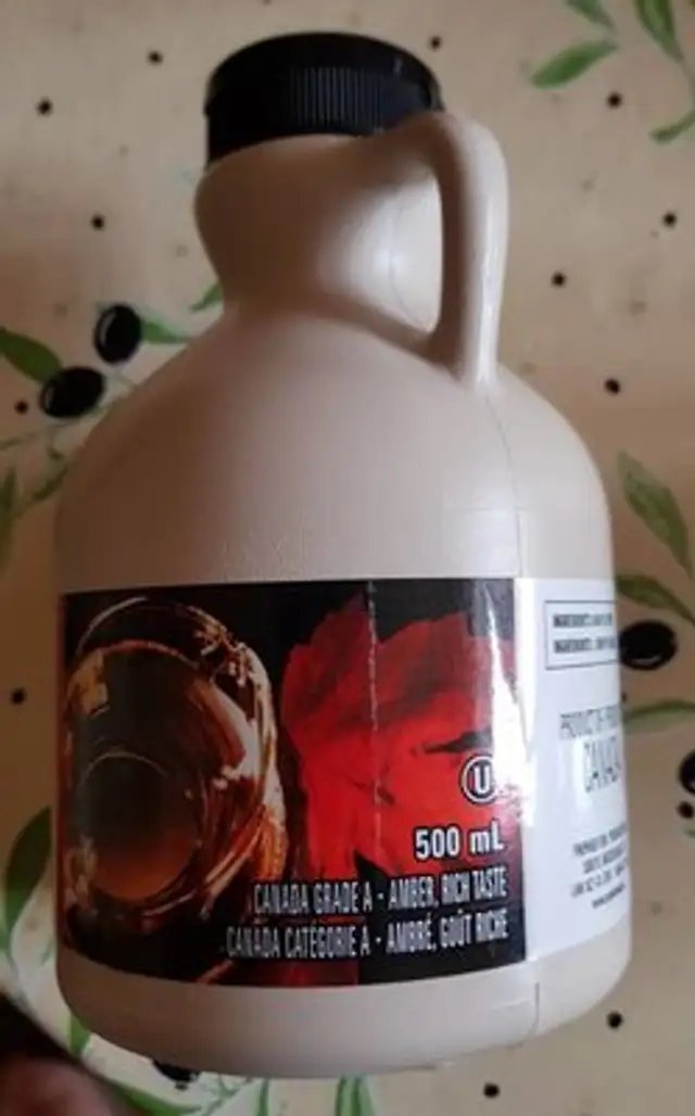 Sirop D?érable Canadien Pur à 100 % - Ambré front packaging