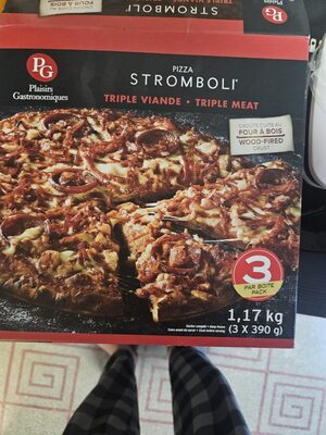 Pizza Stromboli triple viande