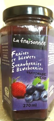 Confiture fraises et bleuets