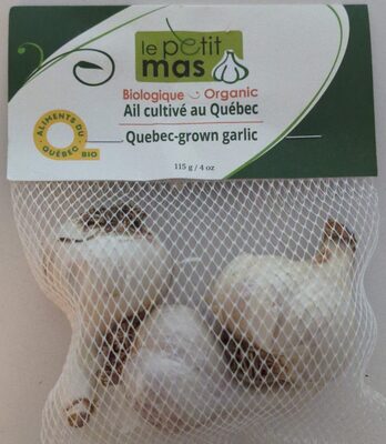Organic Garlic, Québec Grown
