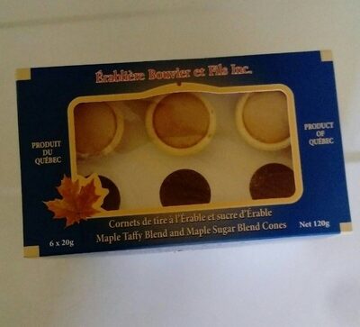 Cornets de tire à l'Érable et sucre d'Érable